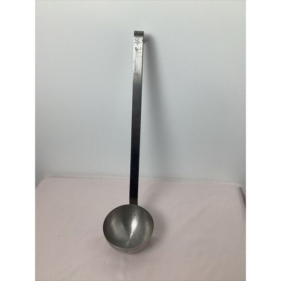 Vintage Brand Ware Ladle 15" 6oz Curve Handle Stainless Steel Made In The USA - Picture 2 of 7
